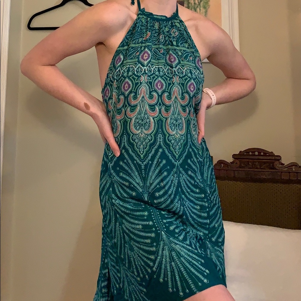 O’Neill peacock mid length dress